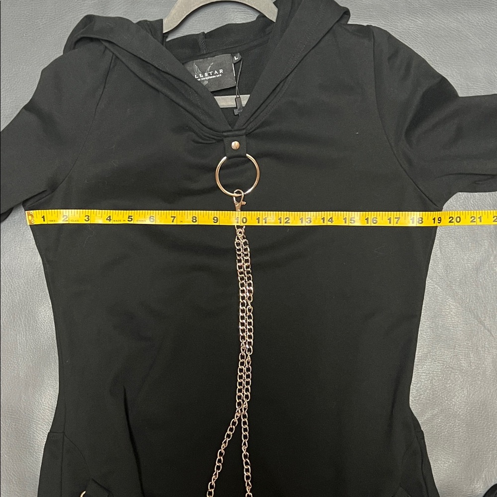 Killstar Malice in Chains Cloak Dress Black - Picture 12 of 13